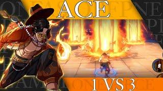 One Piece Fighting Path - INSANE COMBO!!! New Ace 1vs3 PvP Gameplay (4games)