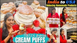 Easy French Dessert | Unboxing Parcel INDIA to USA |மகளிர் தினம்| Day in My Life USA DIML Tamil VLOG