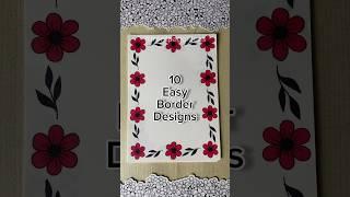 10 Easy front page design for school projects and idea note journals | Aesthetic Girl #shorts #howto