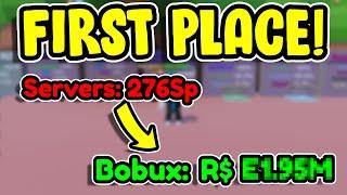 I AM FIRST ON THE LEADERBOARD! SO MANY BOBUX! BBS | Roblox