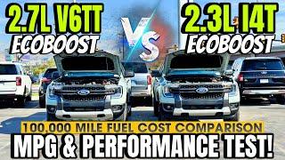 2025 Ford Ranger: 2.7L V6 Twin Turbo VS 2.3L I4 Turbo MPG & 0-60 Test - This Was Way Too Close!