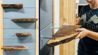 Live Edge Floating Shelves | How To Build