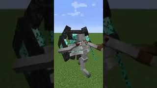 Diamond Golem Vs Mutant Skeleton #minecraft #minecraftshorts