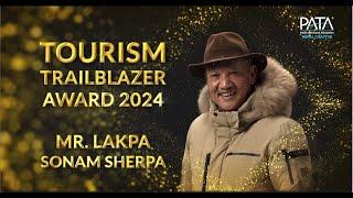 PATA Tourism Trailblazer Award 2024- Mr. Lakpa Sonam Sherpa