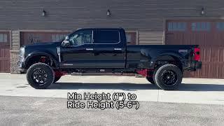 2024 Ford F-450 5-6" Kelderman Air Suspension Lift Kit - Raising/Lowering