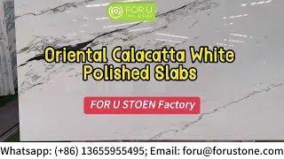 Chinese White Calacatta Marble| FOR U STONE #calacattamarble #calacatta #whitemarble #chinesemarble