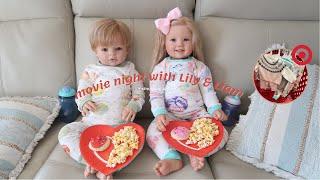 Movie Night With Lily & Liam + Shopping At Target | Sophia's Reborns