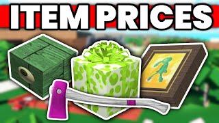 How Much EVERY ITEM Is Worth In Lumber Tycoon 2 Roblox