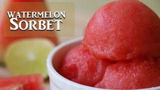 3 Ingredient Watermelon Sorbet without Ice Cream Machine