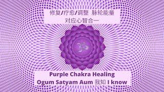 432Hz Chakra Healing Music【脉轮能量 紫色能量 顶轮疗愈 Crown Chakra】修复 疗愈 调整  | 能量调整 | 舒缓精神与身体疲劳 | 强大修复频率 | 疗愈