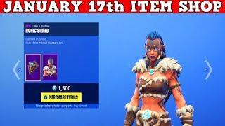 Fortnite Item Shop (January 17th) | *NEW* FYRA & JAEGER SKINS! + Amazing *NEW* Shields!