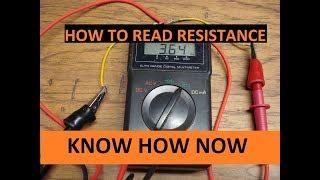 Use Multimeter to Test Resistance and Continuity