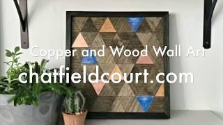 Copper and Wood Wall Art