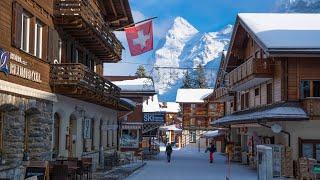 LAUTERBRUNNEN, Mürren WINTER Wonderland Villages SWITZERLAND