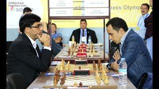 Initial moments of the match between India and Egypt | Round 7 of Batumi Olympiad 2018