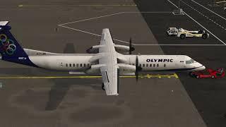 X-Plane 11, Athens(LGAV) - Samos(LGSM), FJS Dash 8-Q400