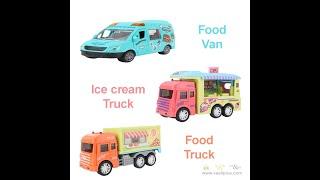 Children toys Food Trucks Series / Mini Engineering Trucks Set