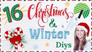 16 of My FAVORITE CHRISTMAS & WINTER Dollar Tree  Easy HOLIDAY Home Decor DIYS You Need to Try! 