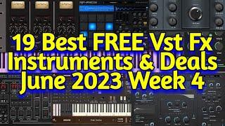 19 Best New FREE VST Plugins, Vst Instruments, Sample Packs & Best Plugin Deals - June 2023 Week 4