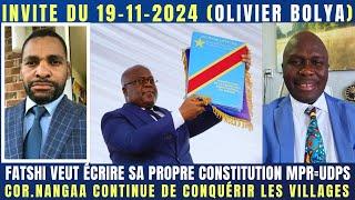 FATSHI VEUT ÉCRIRE SA PROPRE CONSTITUTION MPR=UDPS C.NANGAA AVANCE PRÊT DE GOMA