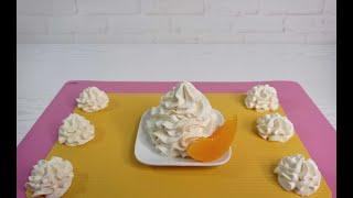 Cream peach ice cream! without gelatin ! For filling cakes! Delicious and aromatic cream!