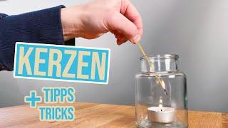 10 Kerzen Hacks -  oder was man mit Kerzen(-Resten) alles machen kann