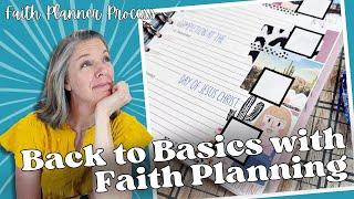 Back to Basics with Faith Planning|| Faith Planning Tips & Tricks