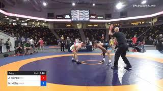 74 Kg Prelims - Jared Franek, Bison Wrestling Club Vs Matt Moley, Warrior Wrestling Club