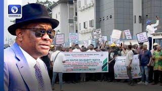 Rivers Political Crisis: Political Leaders From Obio Akpor In Solidarity March For Wike