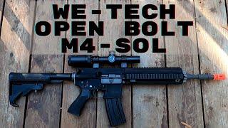 WE-TECH GBBR Open Bolt SOL M4 Review