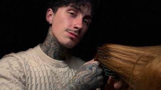 ASMR Guy in Back of Class Plays With Your Hair