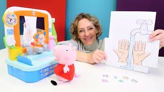 Spielspaß mit Peppa Wutz und Nicole. Spielzeug Videos für Kinder. Wir spielen und lernen