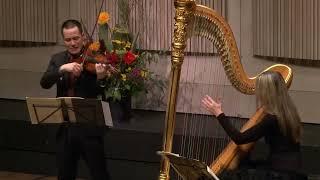 Joseph Lin and Katerina Englichová perform Saint-Saëns, Fantasy for Violin and Harp