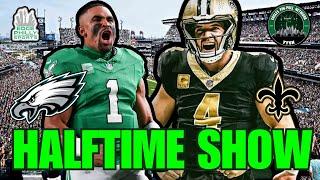 EAGLES VS SAINTS HALFTIME SHOW I Reaction, Grades & More!