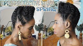 SPRING UPDO PROTECTIVE STYLE / NATURAL HAIR /