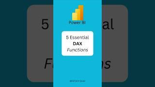 5 Essential DAX Functions Every Power BI User Should Know #powerbi #excel #data