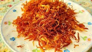 طریقه درست کردن پیاز داغ مجلسی و کریسپی رو اینجا آموزش ببین