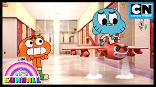 Is it safe to fly this plane? | Gumball - The Skull | Cartoon Network