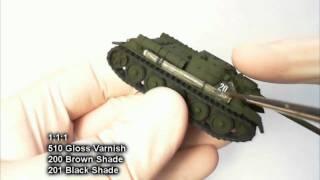 HD - Painting the SU-100 Assault Gun (SBX14) from Battlefront Miniatures