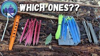 What are the BEST Tent Stakes for Backpackers? Get the Right Stake for the Right Job!