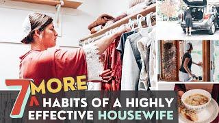 7 Habits of a Highly Effective Housewife | Homemaking tips that will save you time and money!