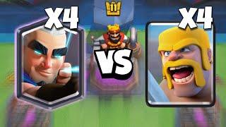 x4 MAGIC ARCHERS vs x4 BARBARIANS  @ClashRoyale @MrCR