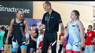 Emily Vislapu (EST) vs Anastasija Kikkas (EST) 57kg. Womens wrestling.