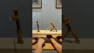 Wood stick fight 