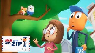 Kitty Cat is Stuck Song!  | Mail with Mr.ZIP Mailman Music Videos | Fun Videos for Kids & Families