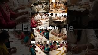 Hand embroidery company from India// Embrabelle // wedding gown, evening dress, Short dress and All