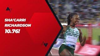 Sha'Carri Richardson Runs 10.76 in Women's 100m | Doha 2023