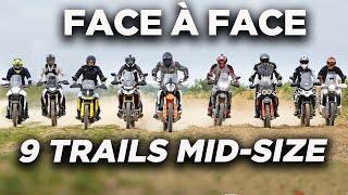 Comparatif 9 motos trails mid-size 2024