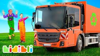 Dumper Trucks and Construction Fun!  Learn About Construction Vehicles | Kidibli