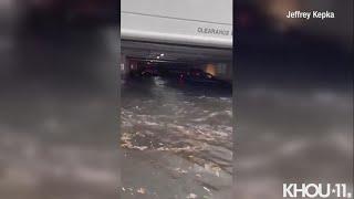 Hurricane Ian video: Submerged cars in flooded parking garage in Naples